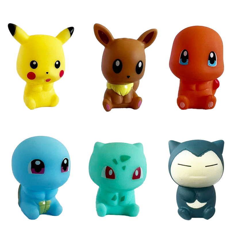 6Pcs Pokemon Bath Toys Pikachu - огляд і ціна Kids Toys 3 Year Old