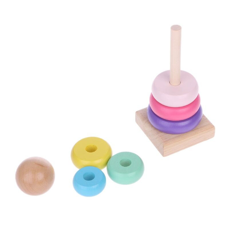 Children Rainbow Tower Ferrule - огляд і ціна Wooden Blocks Stacking