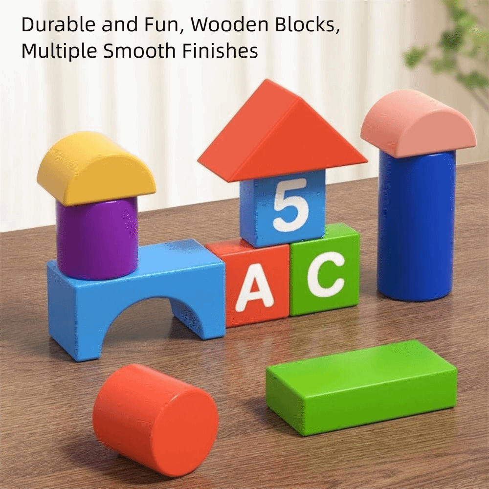 Wooden Wooden Building Blocks  - огляд і ціна Wooden Blocks Stacking