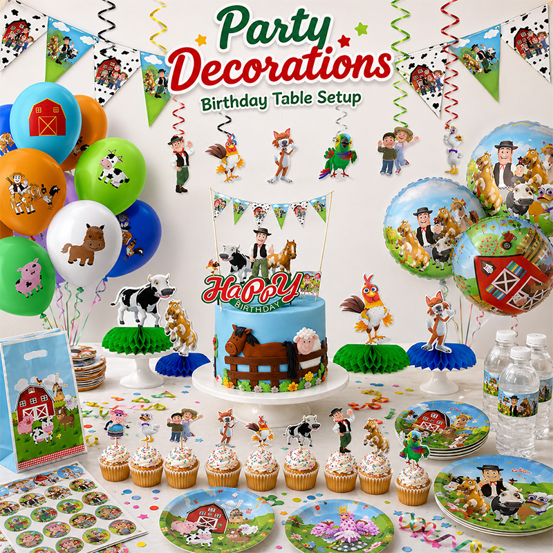 Cute Green Grass Farm Cartoon  - огляд і ціна Water Balloon Set
