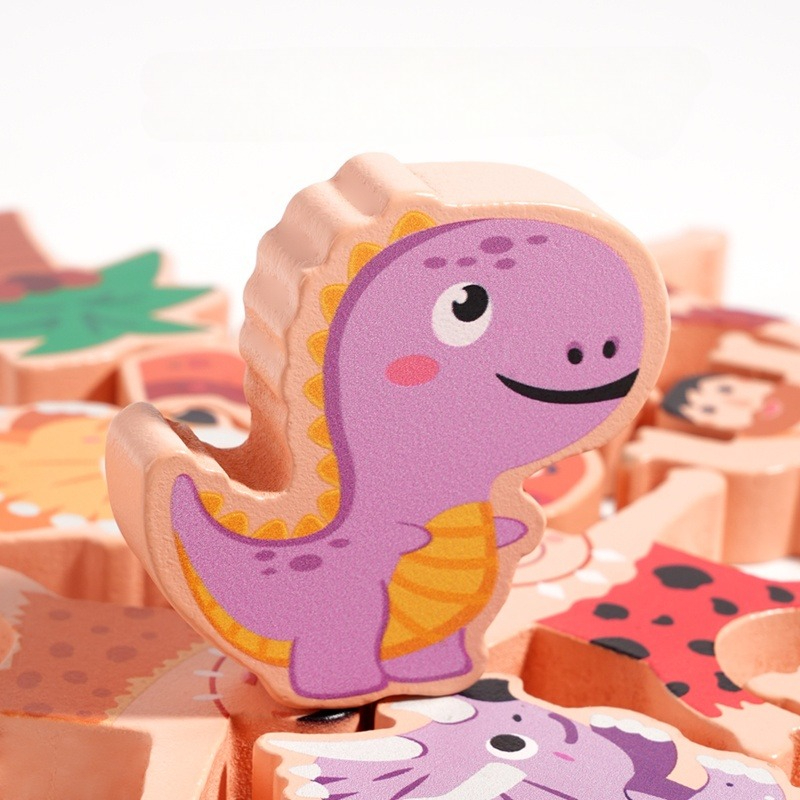 Primitive Dinosaur Balance Sta - огляд і ціна Wooden Blocks Stacking