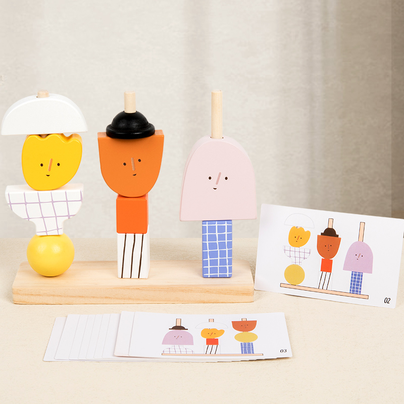 Montessori 3D Wooden Creative  - огляд і ціна Wooden Blocks Stacking