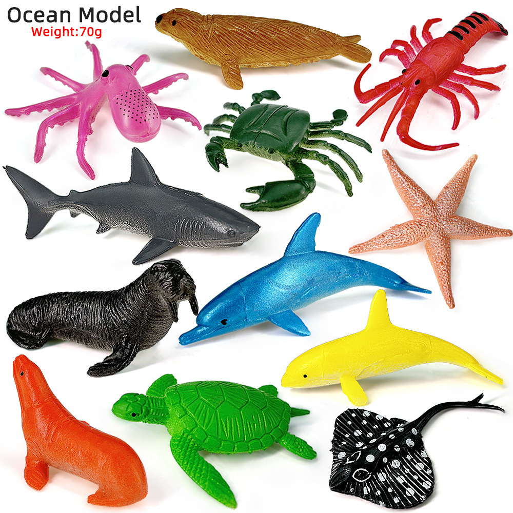 12pcs Ocean Sea Life Set Anima - огляд і ціна Kids Toys 3 Year Old
