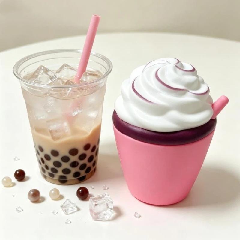 Soft Anti-Stress Milk Tea Cup  - огляд і ціна Kids Toys Entertainer