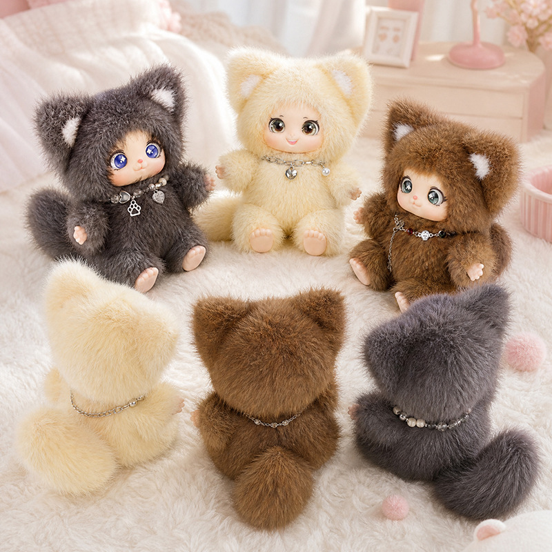 18cm New Cute Family Fox Plush - огляд і ціна Kids Toys Doll