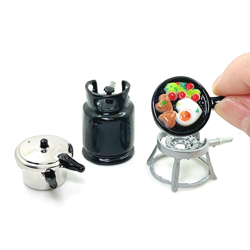 1/12 Dollhouse Kitchenware Set - огляд і ціна Kids Toys Play Egg