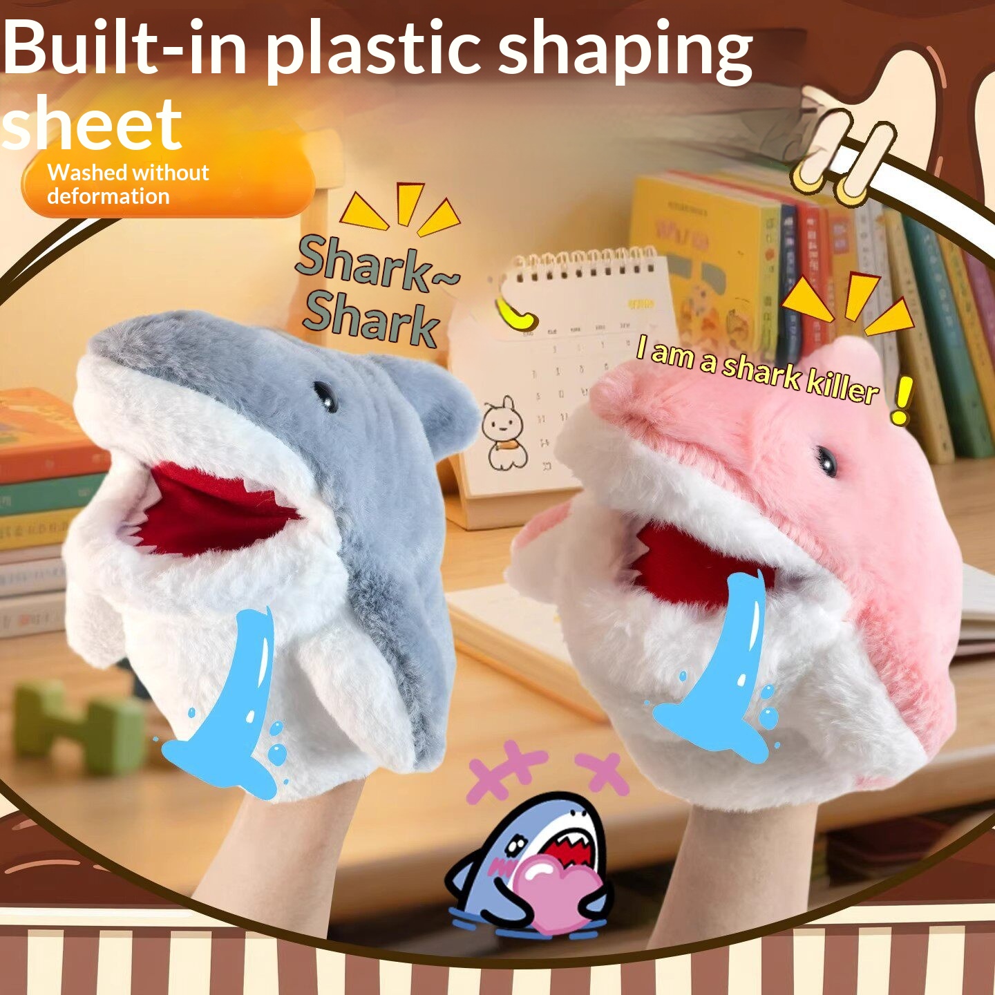 Shark Hand Puppet Plush Shark  - огляд і ціна Kids Toys Doll