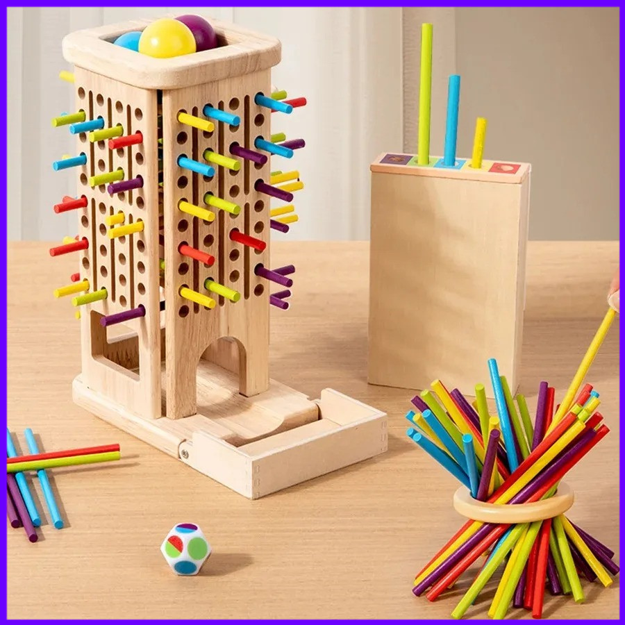 Montessori Wooden Stick Tower  - огляд і ціна Kids Toys Entertainer