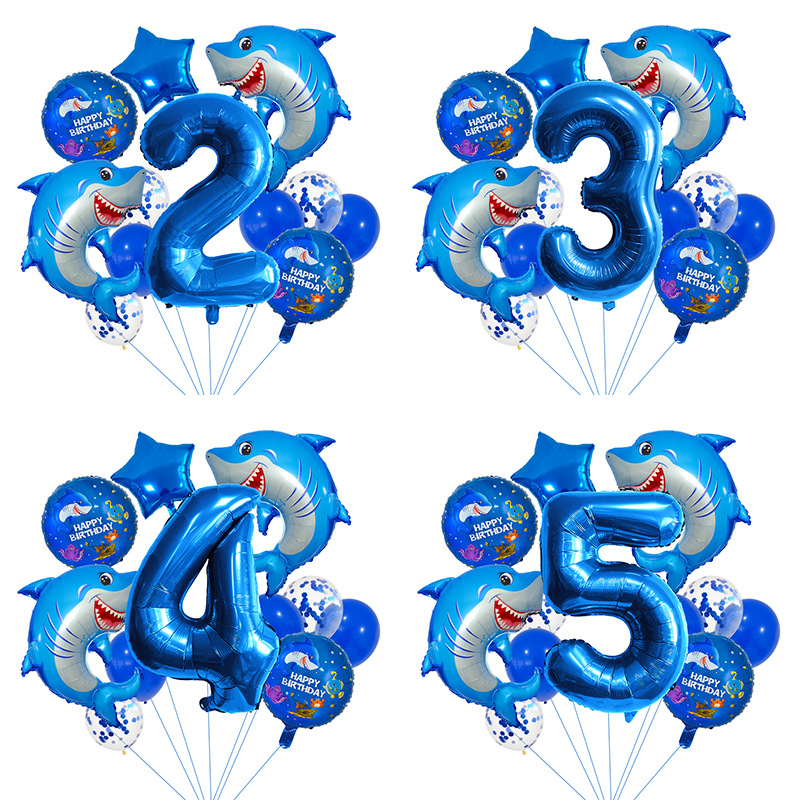 14PCS Shark Themed Number Ball - огляд і ціна Water Balloon Set