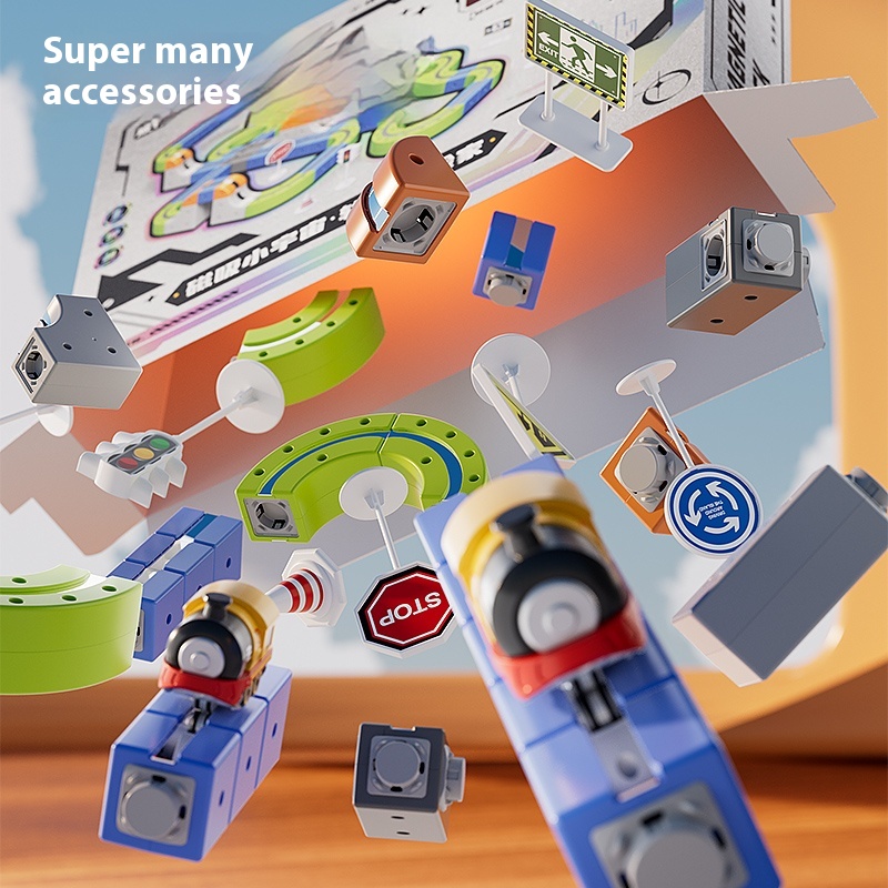 Stem Racing Car Railtrack Magn - огляд і ціна Kids Toys Christmas 2025