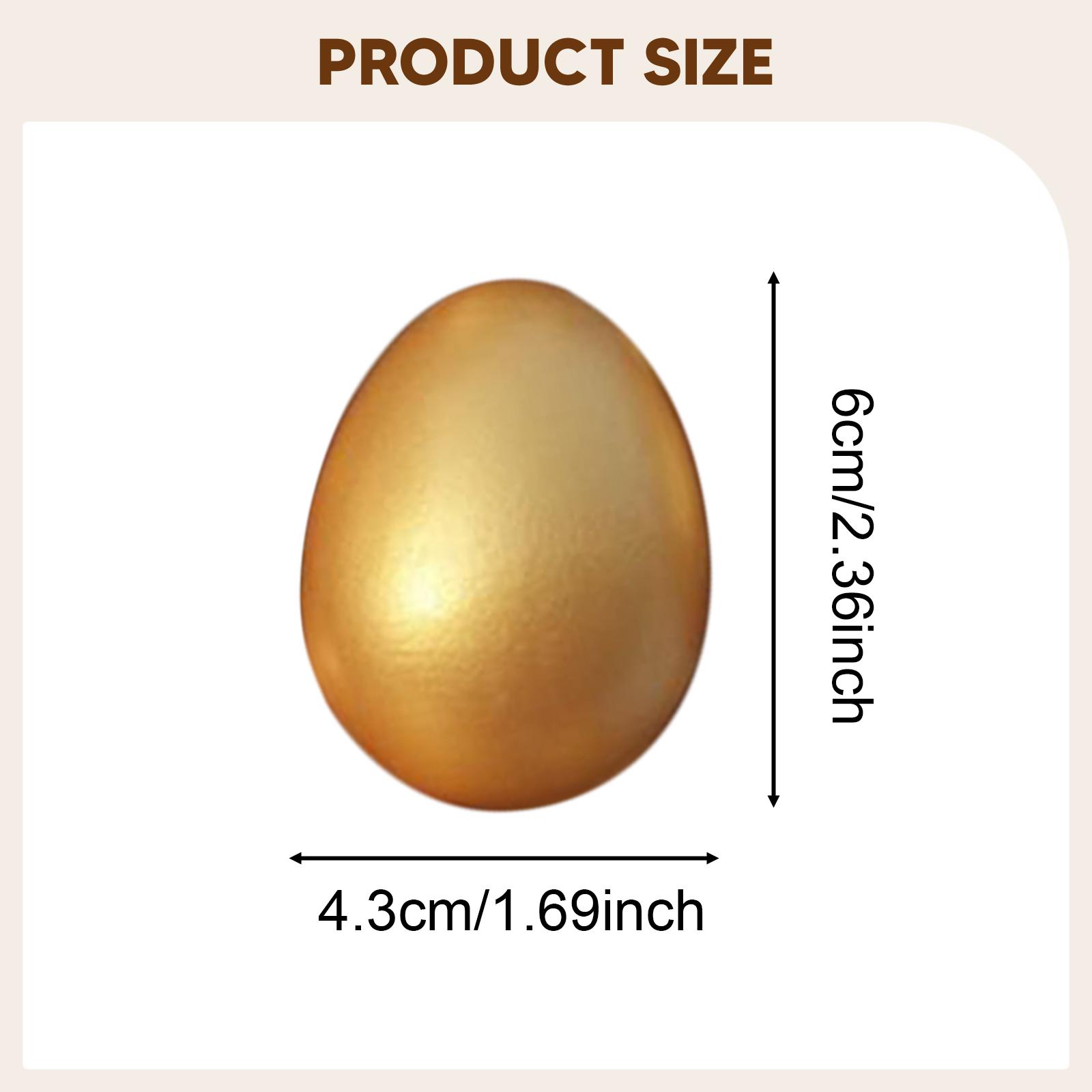 10Pcs Golden Easter Craft Eggs - огляд і ціна Kids Toys Play Egg