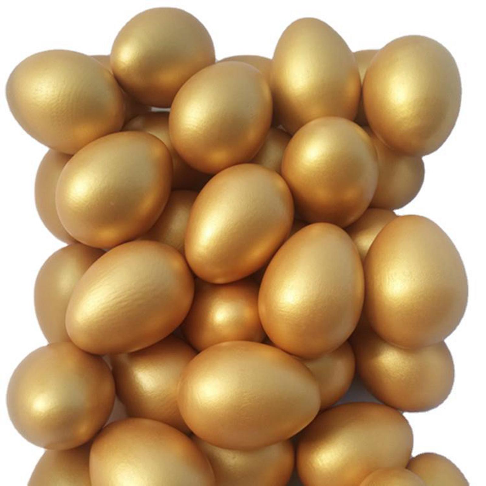 10Pcs Golden Easter Craft Eggs - огляд і ціна Kids Toys Play Egg