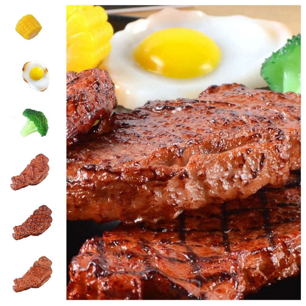 Western Food Simulation Steak  - огляд і ціна Kids Toys Play Egg