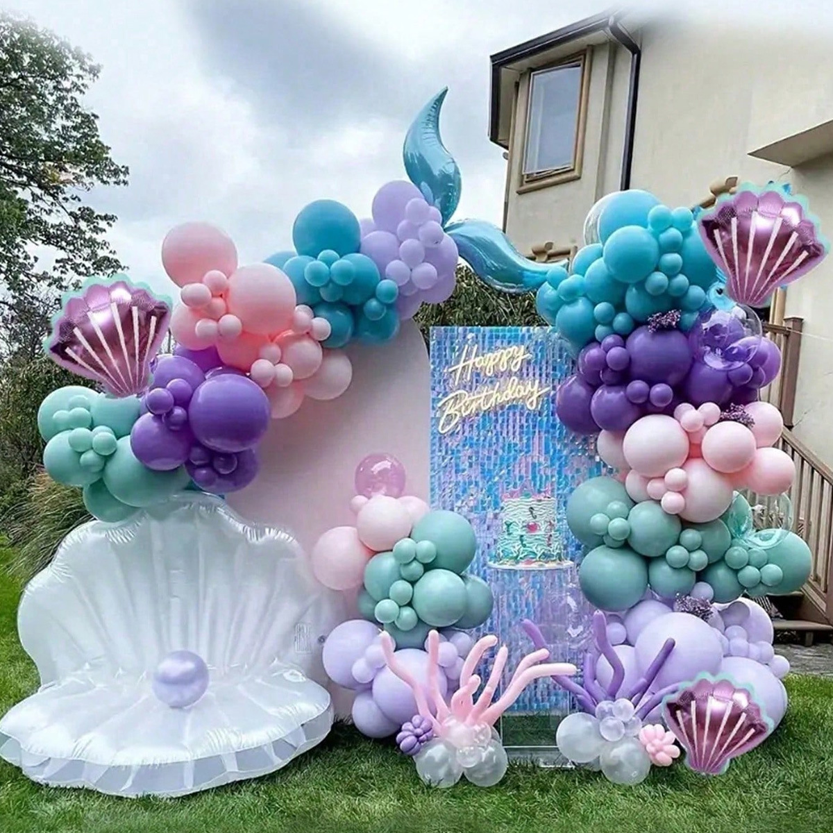 202pcs Mermaid Balloon Chain B - огляд і ціна Water Balloon Set