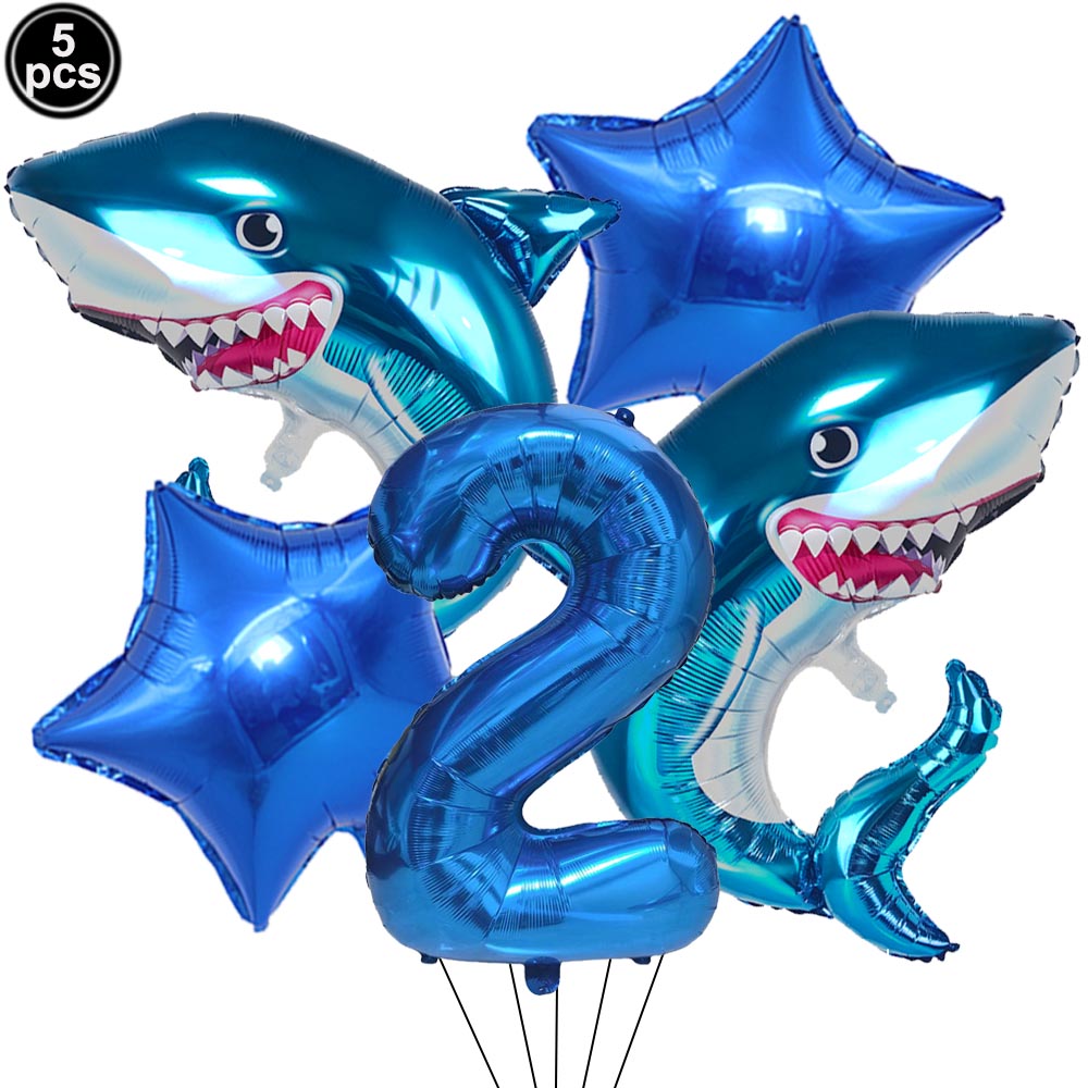 5pcs Cartoon Blue Shark Number - огляд і ціна Water Balloon Set